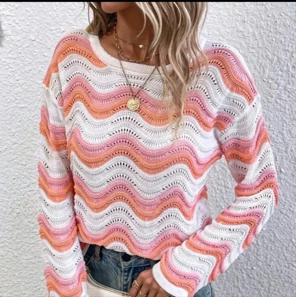 Knit Drop Shoulder Sweater - Picture 3 of 7